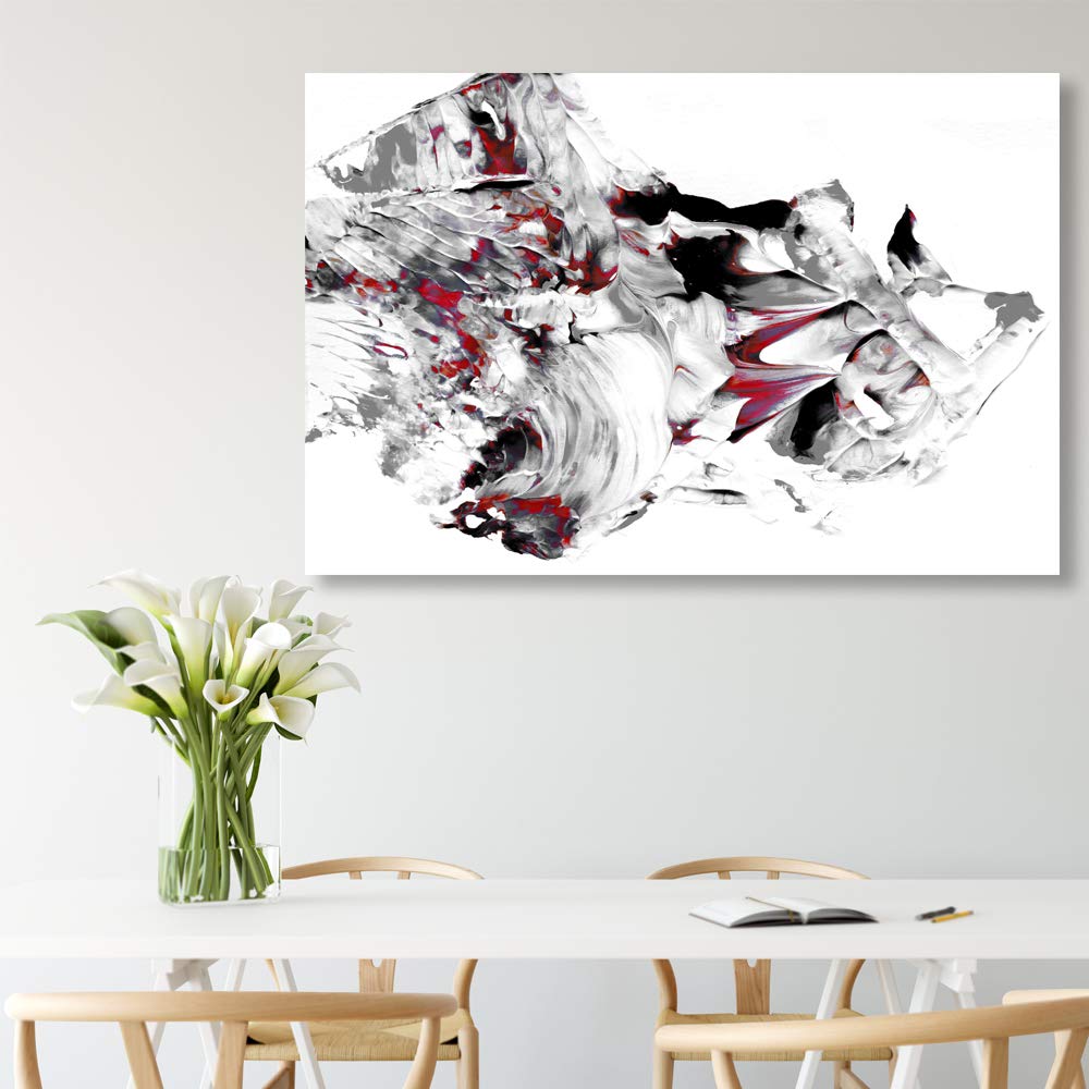 Abstract Oil Texture Canvas Wall Art - 32x48 Inch Framed Painting for Bedroom & Living Room Decor | Modern Home Wall Decorations & Prints | Perfect for Housewarming Gifts & Interior Design