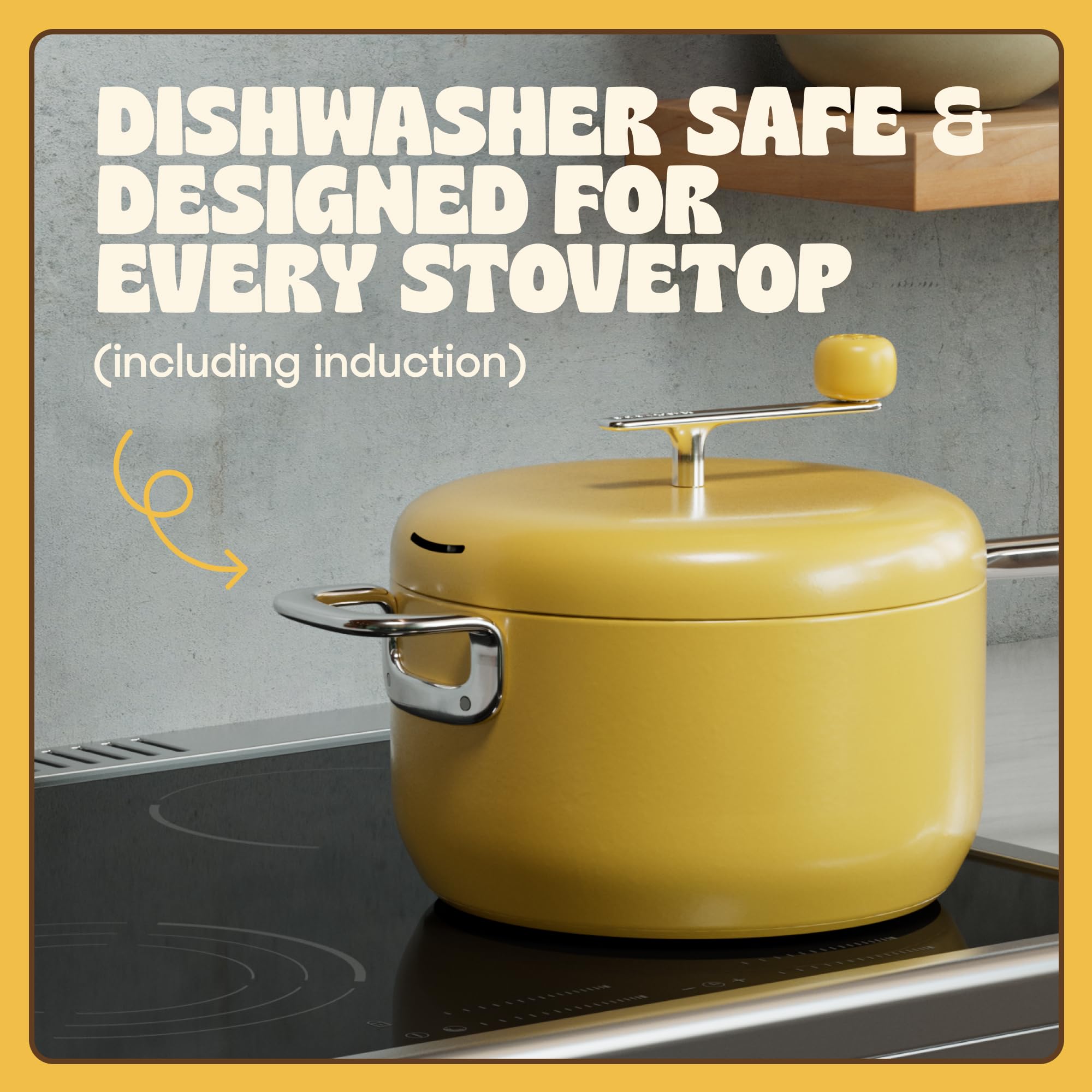 Popsmith 6 Quart Stovetop Popcorn Popper with Butter - Stainless Steel Popcorn Maker for Gas & Electric Stoves - Perfect for Movie Nights & Family Snack Time