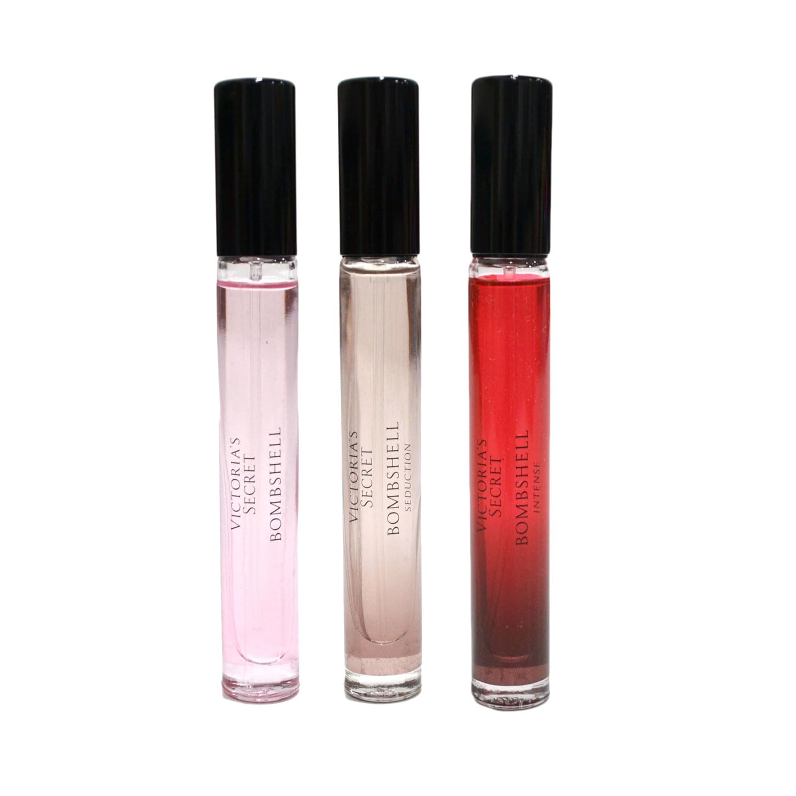 Victoria's Secret The Best Of Bombshell Trio Travel Size Eau De Parfum Set - 3-Piece Mini Perfume Gift Set for Women, Floral & Fruity Fragrance Collection - Perfect for Travel, Gifts & Everyday Wear