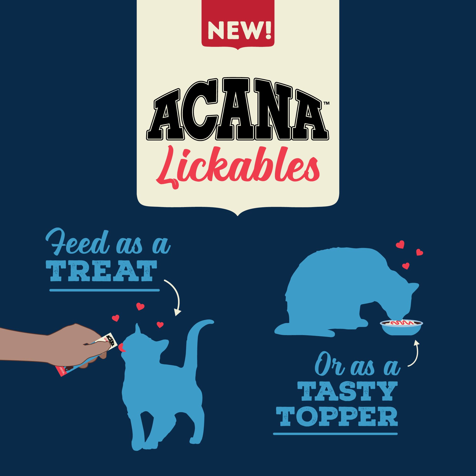 ACANA Lickables Chicken & Tuna Recipe Wet Cat Food - Grain-Free, High-Protein Cat Treats (2.5oz Pouch, 5 Count) - Perfect for Indoor Cats, Senior Cats & Picky Eaters