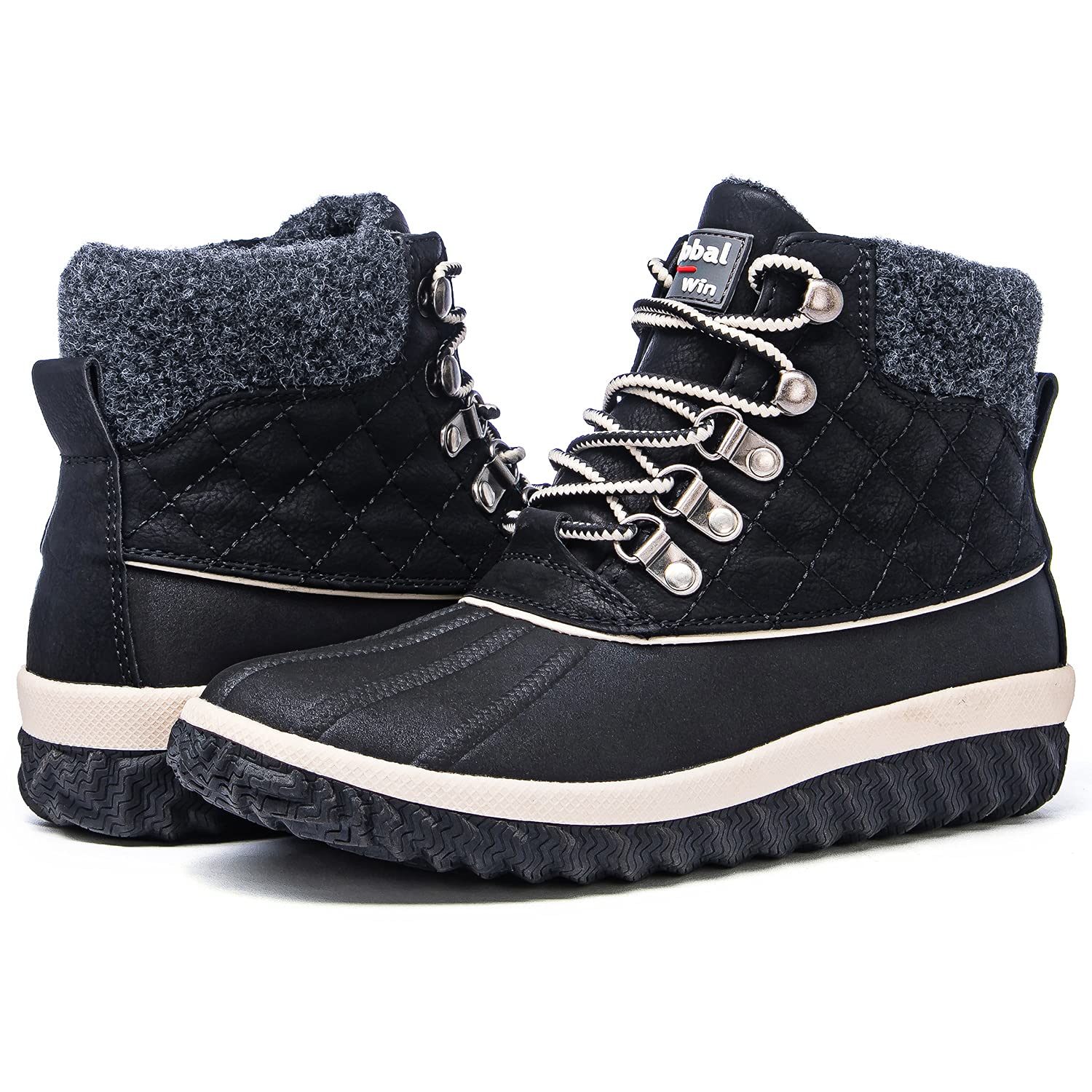 GLOBALWIN Women's Winter Ankle Boots - Waterproof Snow Boots for Cold Weather, Slip Resistant Outdoor Boots for Walking, Hiking & Daily Wear
