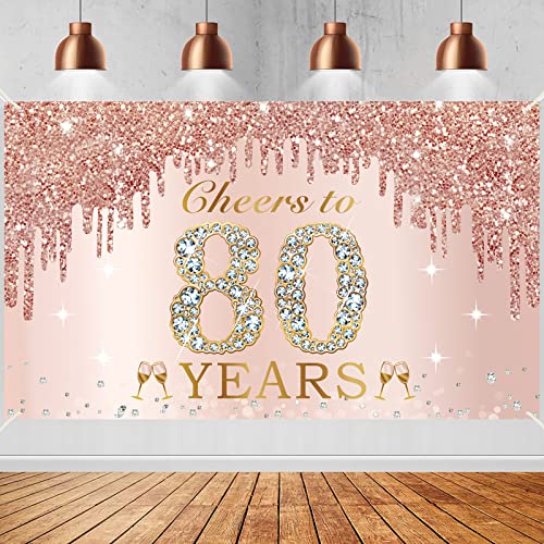 Pink Rose Gold 80th