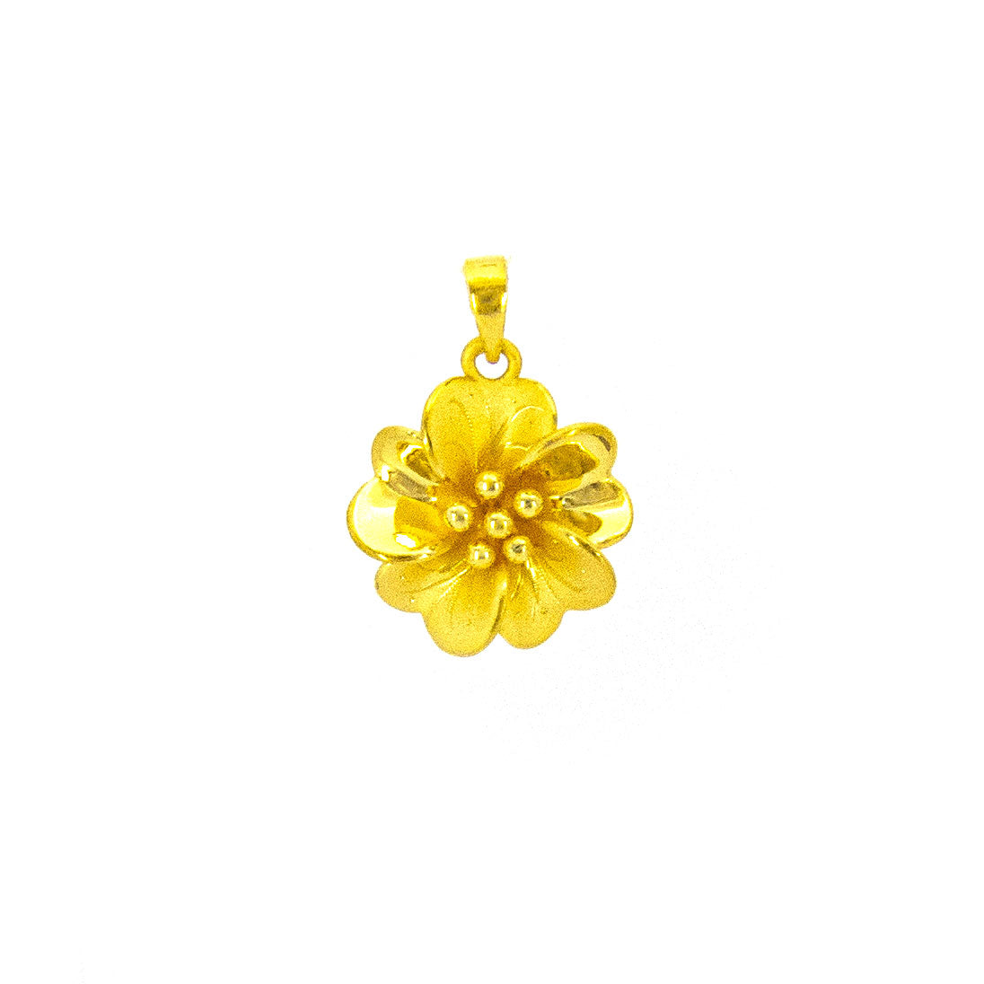 24K Gold Flower Pendant Necklace for Women - Elegant Floral Jewelry Gift for Her - Perfect for Valentine's Day, Anniversary & Special Occasions