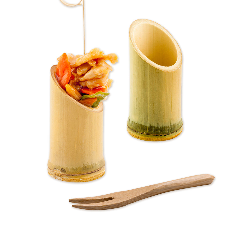 100-Pack Natural Bamboo Tubes & 100-Pack 3.5
