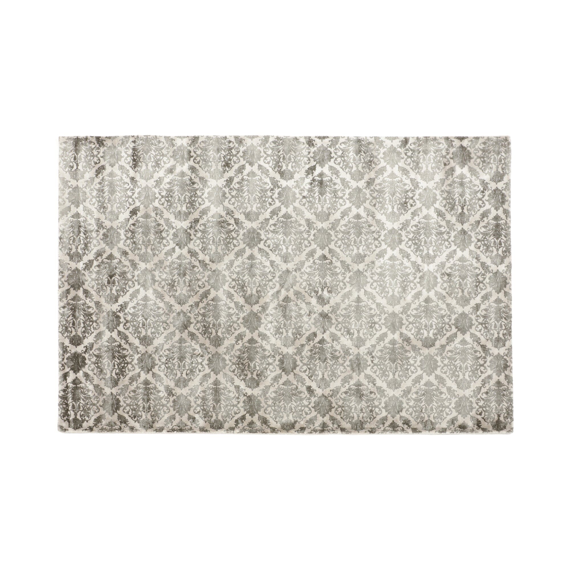 Luxury Damask Viscose Area Rug 8'6
