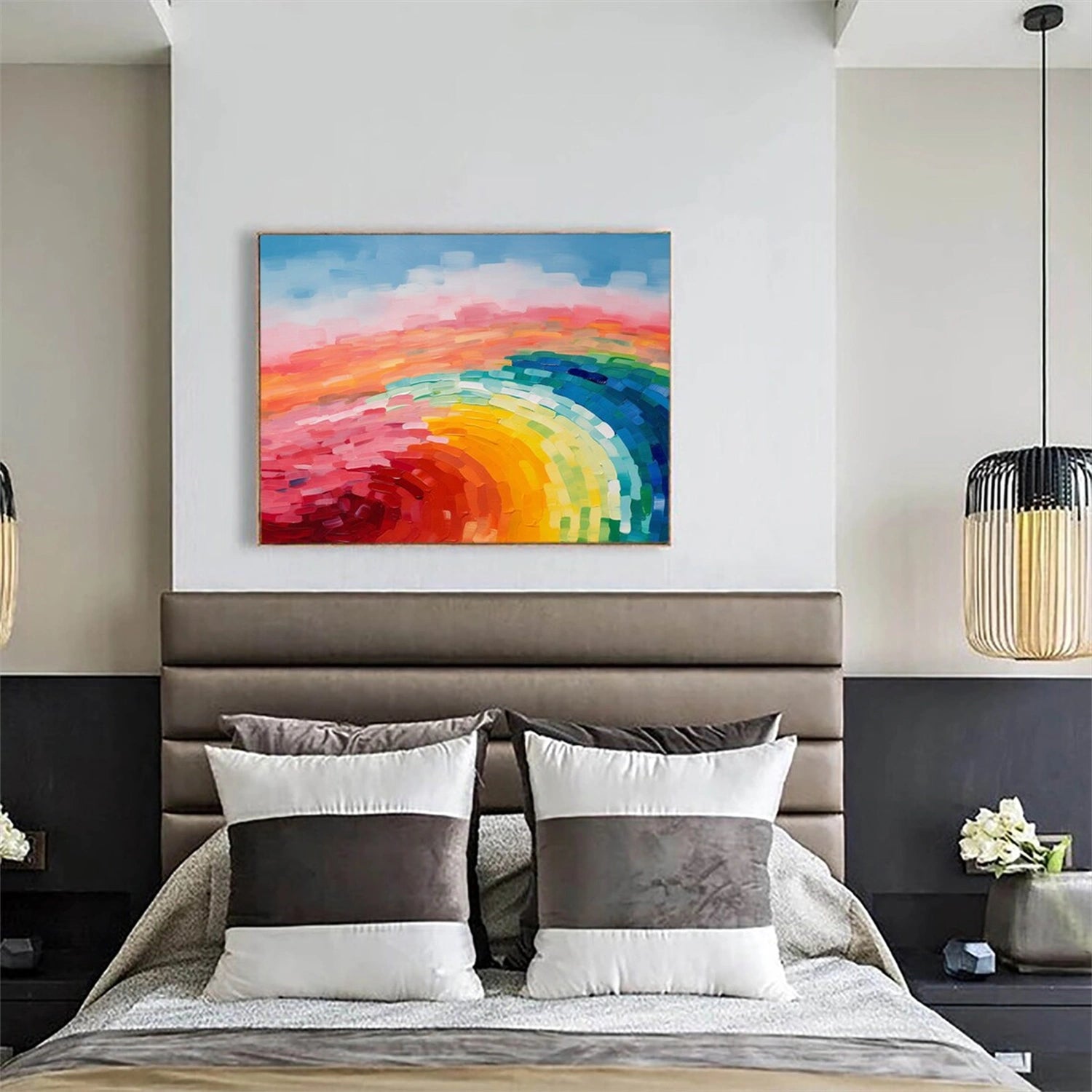 Abstract Painting #AB 300 - Modern Wall Art for Home & Office Decor | Perfect for Living Room, Bedroom, or Workspace