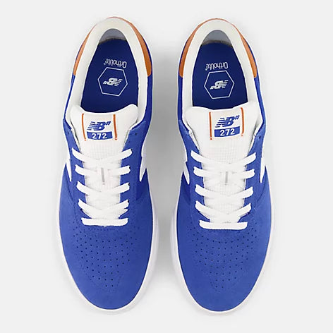 New Balance Numeric 272 Skateboarding Shoes for Men - Lightweight & Durable Blue/White Sneakers - Perfect for Street Skating & Casual Wear