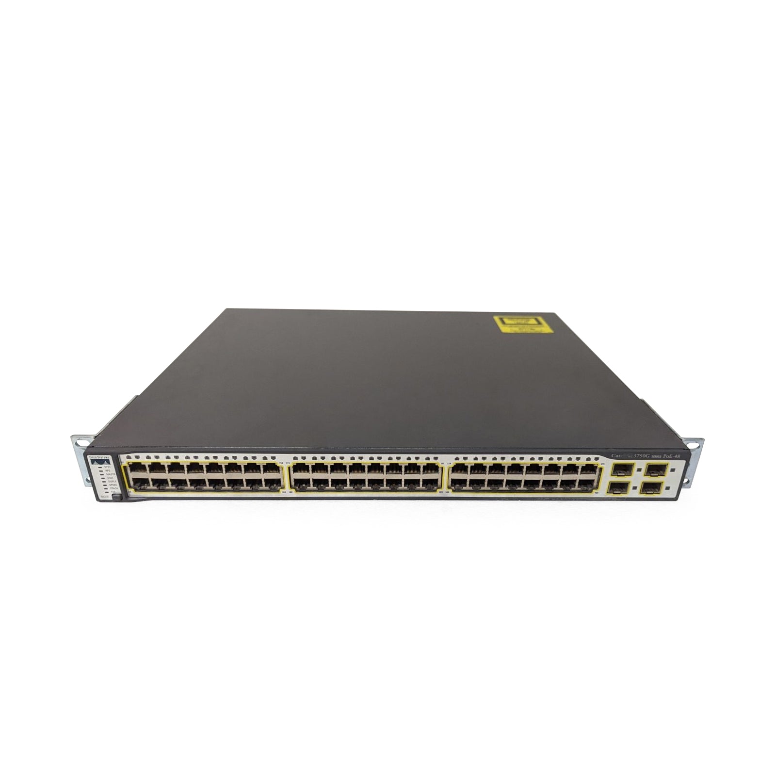 Cisco WS-C3750G-48PS-S 48-Port Gigabit PoE Layer 3 Switch | Network Switch for Business & Enterprise | Ideal for Office Networking, Data Centers & VoIP Systems