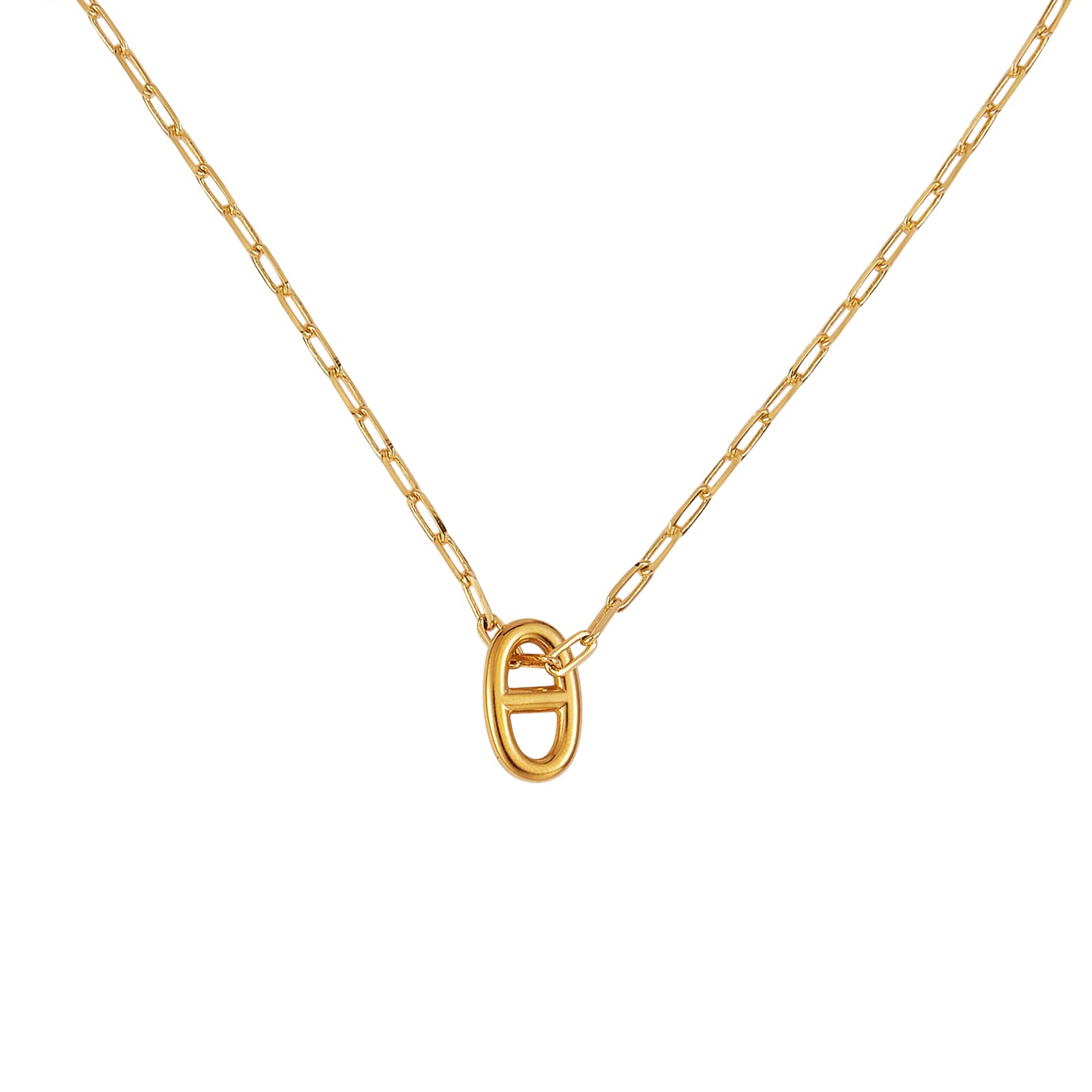 Ornaland Paperclip Chain Necklace for Women - Dainty Vintage Pendant Link Necklace, Gold/Silver Jewelry Gift for Her | Perfect for Everyday Wear, Office, Date Night & Special Occasions