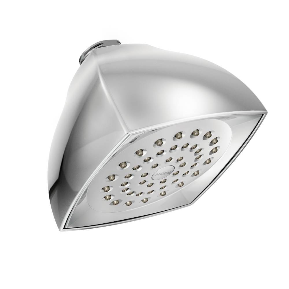 Moen 6325EP Eco Performance Shower Head - 1 Function Chrome Finish for Water Saving & Relaxing Shower Experience | Perfect for Bathroom, Spa, and Eco-Friendly Homes