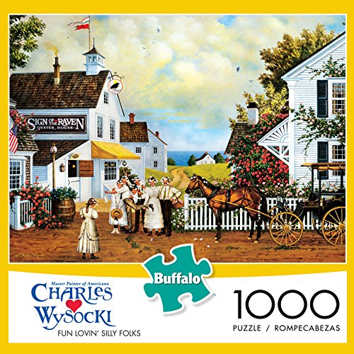 Buffalo Games 1000-Piece Jigsaw Puzzle - Fun Lovin' Silly Folks by Charles Wysocki for Family Game Night