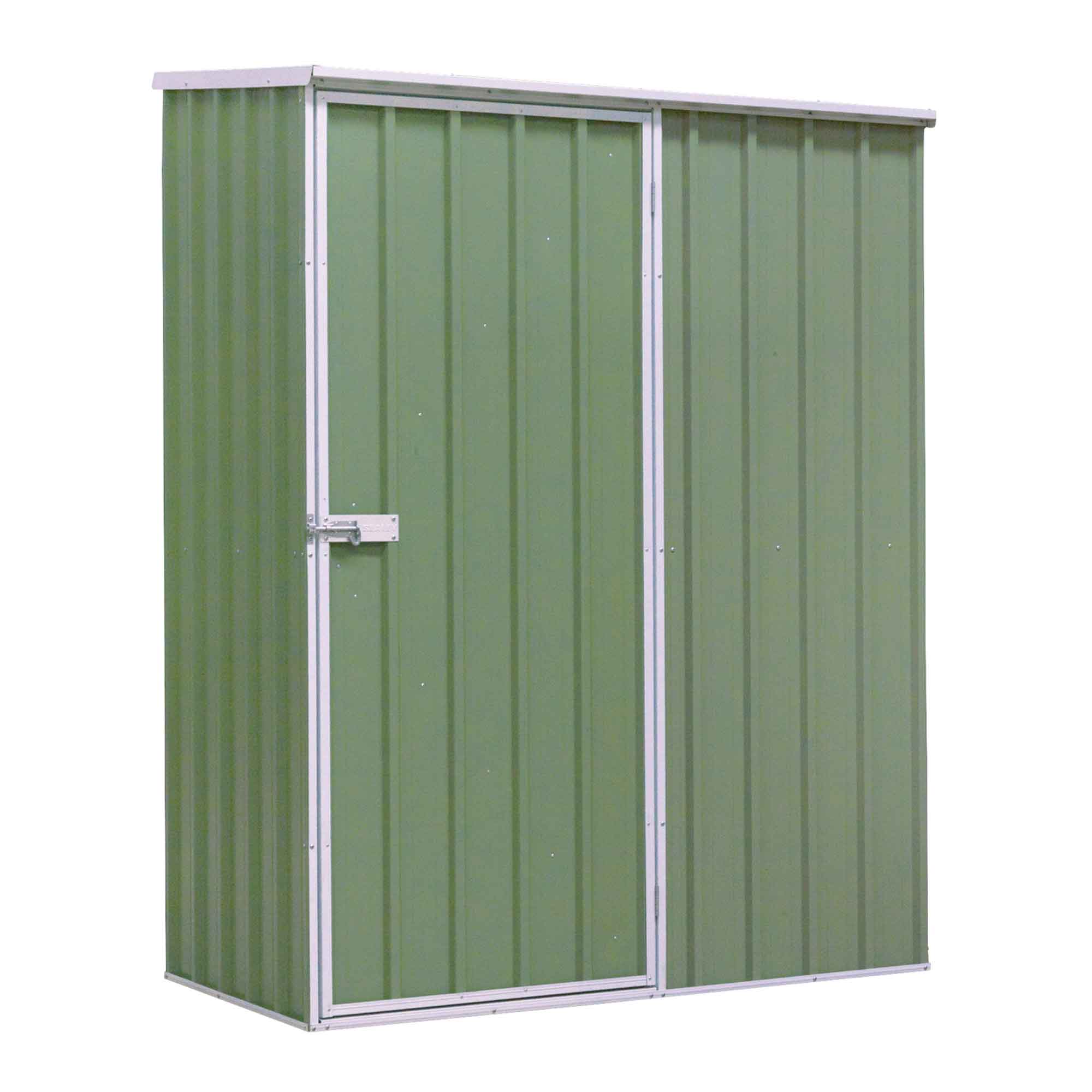 5FT x 2.5FT Galvanized Steel Outdoor Storage Shed with Pent Roof - Durable Garden Shed for Tools & Equipment (Green, Model DG113) | Perfect for Backyard, Patio & Lawn Organization