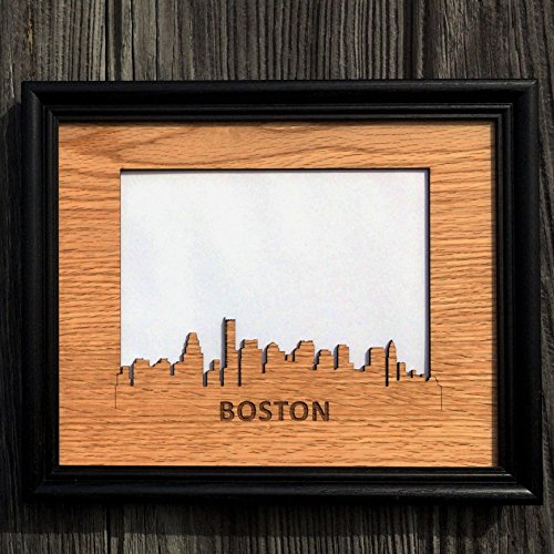 Boston City Skyline Picture Frame - 11x14 Inch Wall Art for Home & Office Decor - Perfect for Living Room, Bedroom, or Gift