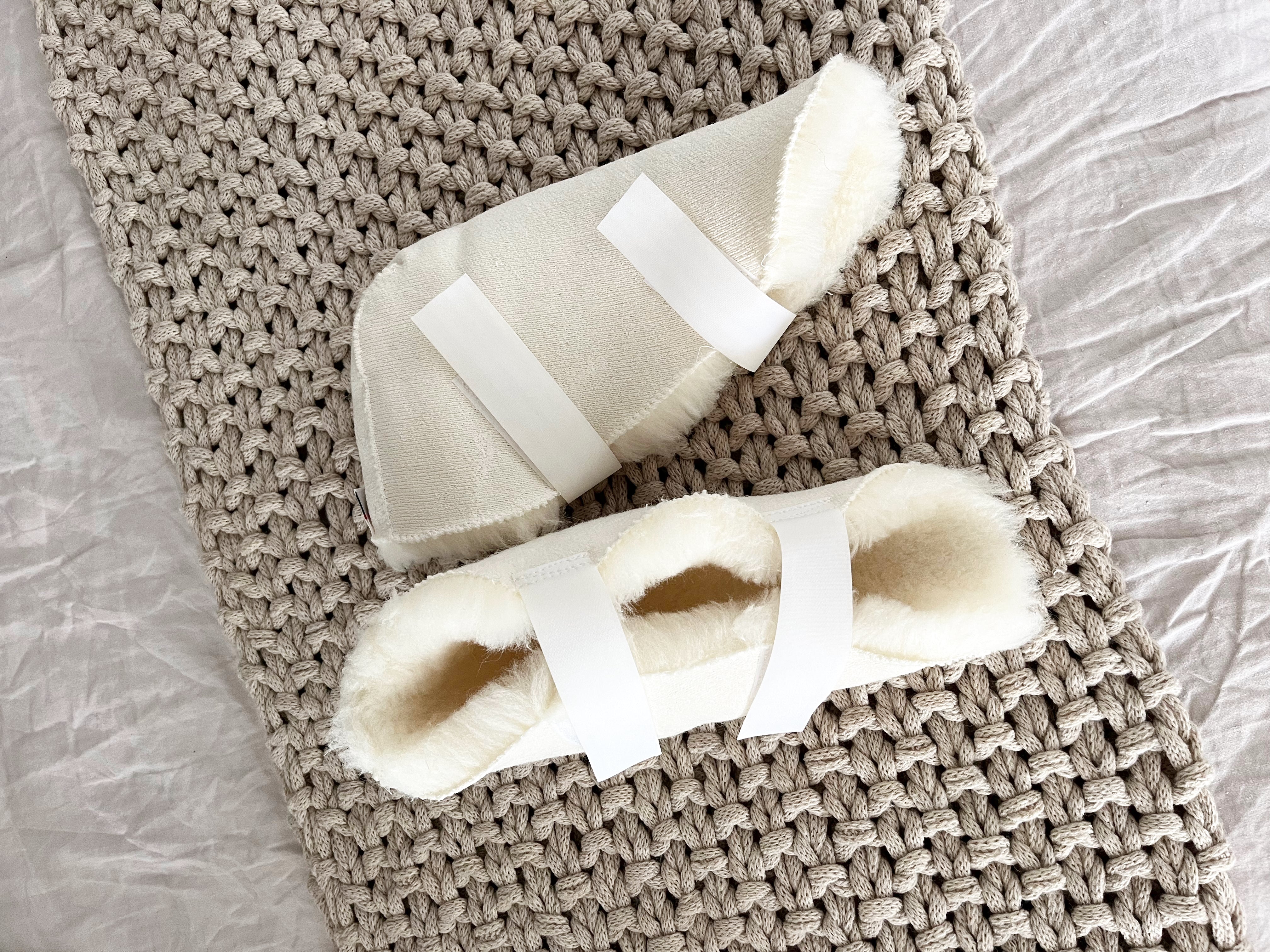 Wool Open Foot Protector Slippers - Soft & Comfortable for Indoor & Outdoor Use - Perfect for Home, Office, and Travel