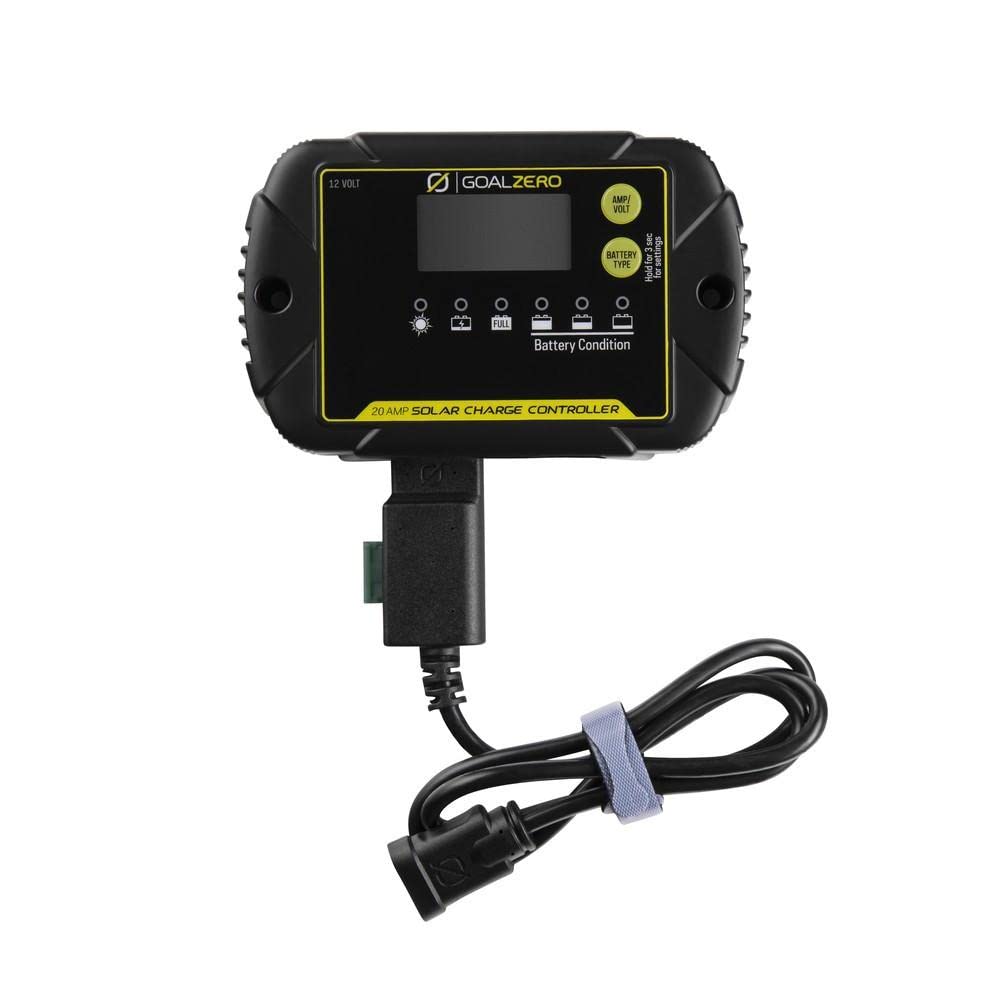 Goal Zero Boulder 20A Solar Charge Controller for Off-Grid Power Systems - Perfect for RV, Marine, and Emergency Backup Power Applications