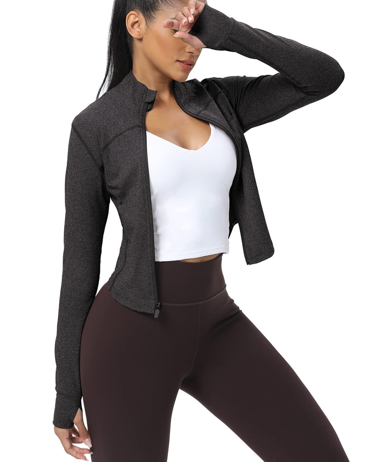 Women's Lightweight Workout Jacket - Breathable & Moisture-Wicking Fitness Top for Running, Yoga & Gym - 220703