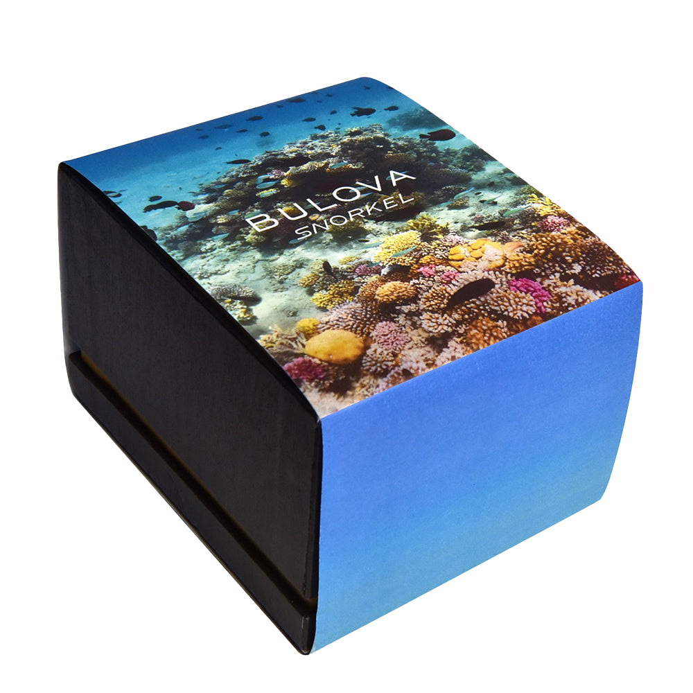 41mm Brown Sea Turtle Snorkel Watch with Rubber Strap - Perfect for Diving, Swimming & Beach Activities
