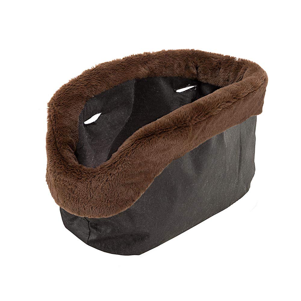 Ferplast WITH-ME Winter Dog Carrier for Small Dogs - Medium Size Pet Travel Bag for Chihuahua, Pomeranian & Toy Poodle - Warm Dove Grey Carrier for Cold Weather, Vet Visits & Outdoor Adventures