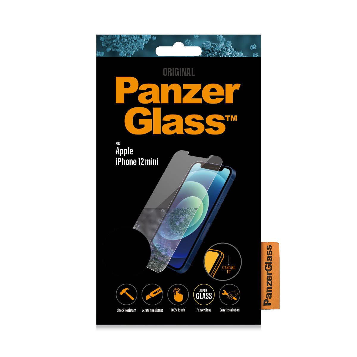 PanzerGlass™ Tempered Glass Screen Protector for Apple iPhone 12 Mini - Ultra Thin, 9H Hardness, Scratch & Shock Resistant, Bubble-Free Installation - Perfect for Daily Use, Travel & Outdoor Activities