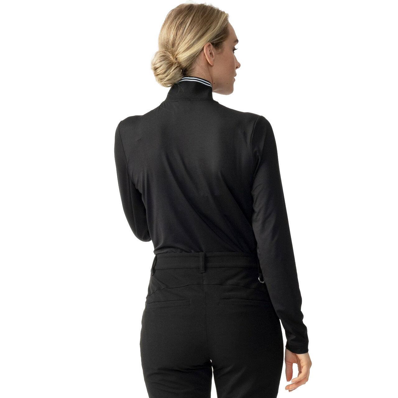 Veriane Black Women's 1/2 Zip Golf Pullover - Breathable & Moisture-Wicking Performance Top for Golf, Tennis & Outdoor Activities