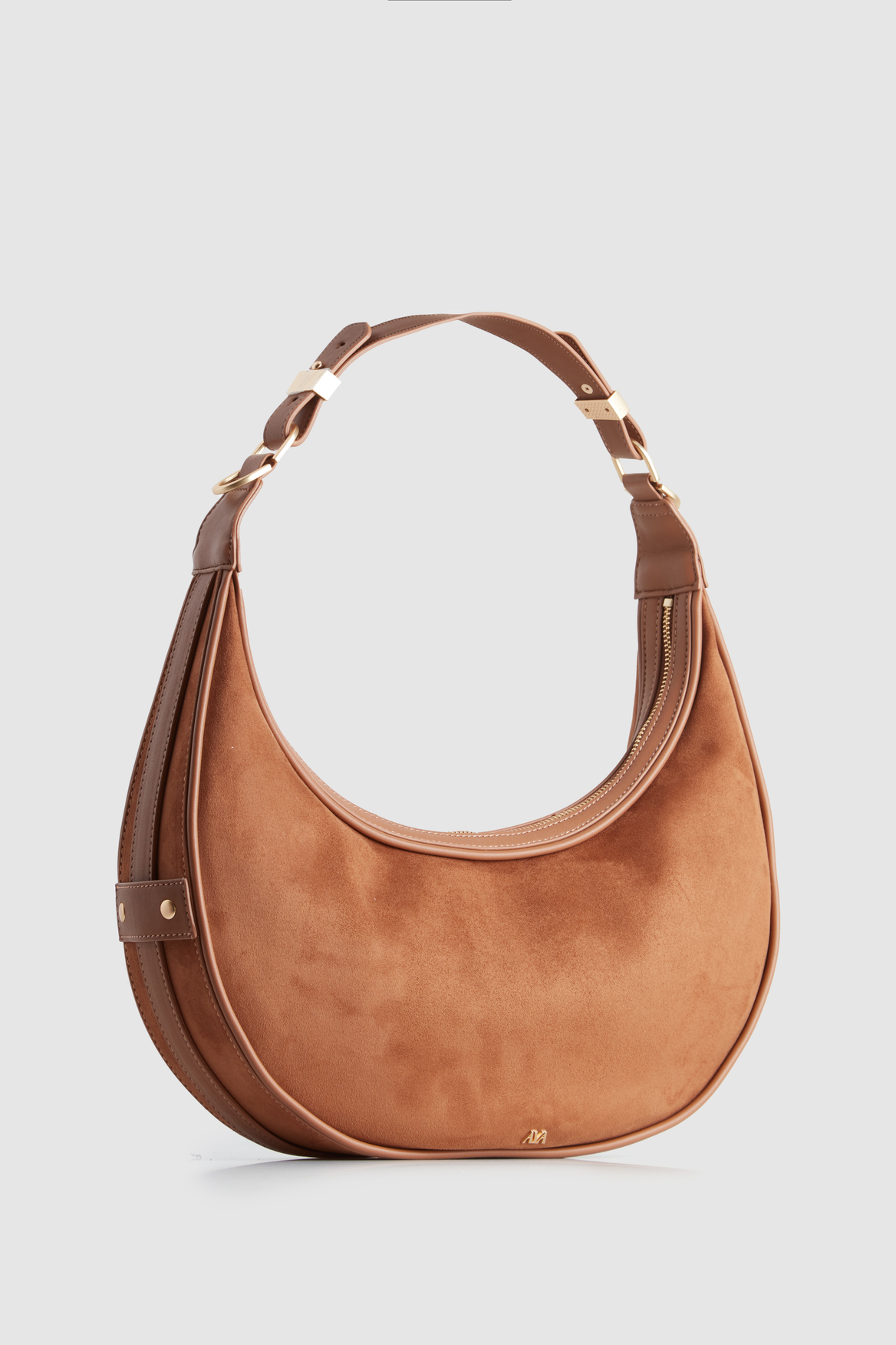 Vegan Suede Crescent Moon Bag for Women - Stylish Crossbody Purse for Everyday Use, Work, and Travel
