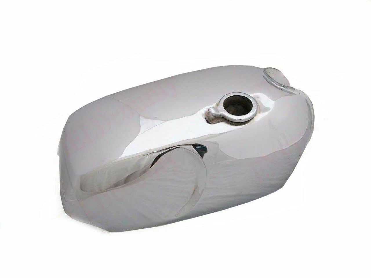 Norton Roadster Commando Compatible Steel Chrome Plated Fuel Tank with Flip Filler Cap - Motorcycle Restoration & Custom Bike Builds Replacement Part
