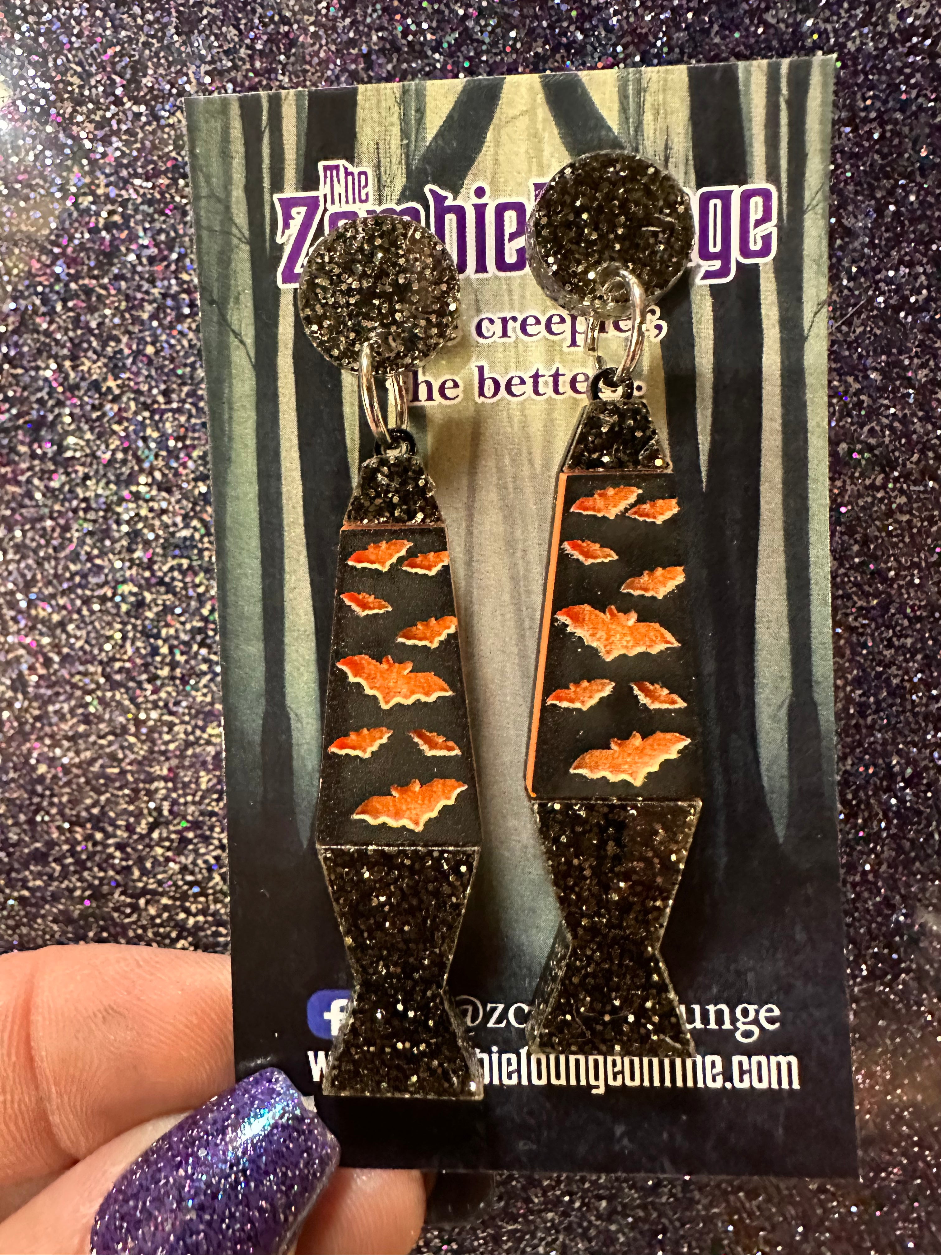 Spooky Halloween Lava Lamp Earrings for Women - Unique Glow in The Dark Dangle Earrings for Costume Parties & Cosplay Accessories