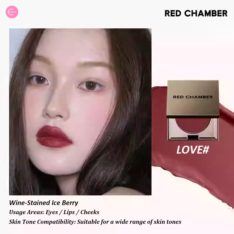 RED CHAMBER Floral Life Multi-Purpose Lip & Cheek Balm - Natural Tinted Moisturizer for Dry Lips & Blush | Perfect for Everyday Makeup & On-The-Go Touch Ups