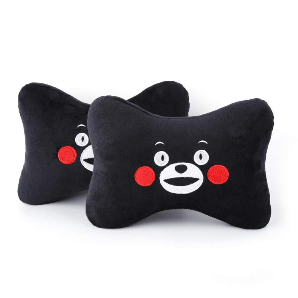 **Xinmier 2-Piece Set Cute Car Pillow - Universal Cartoon Headrest Neck Pillow, Soft Cotton Pad for Women, Girls & Kids - Car Accessories (Multicolor) - Perfect for Long Drives, Travel & Road Trips**