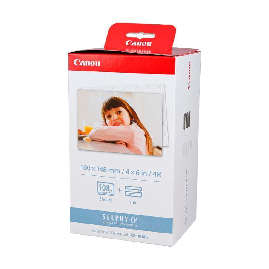 CANON KP 108IN Color Ink & Paper Set (4R) - High-Quality Photo Printing for Home, Office & Professional Photography | Compatible with Canon Printers