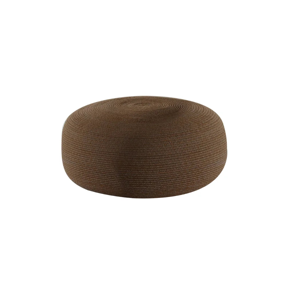 Round Outdoor Footstool - Waterproof & Durable Patio Stool for Garden, Poolside, or Deck - Perfect for Relaxing, Lounging, and Extra Seating