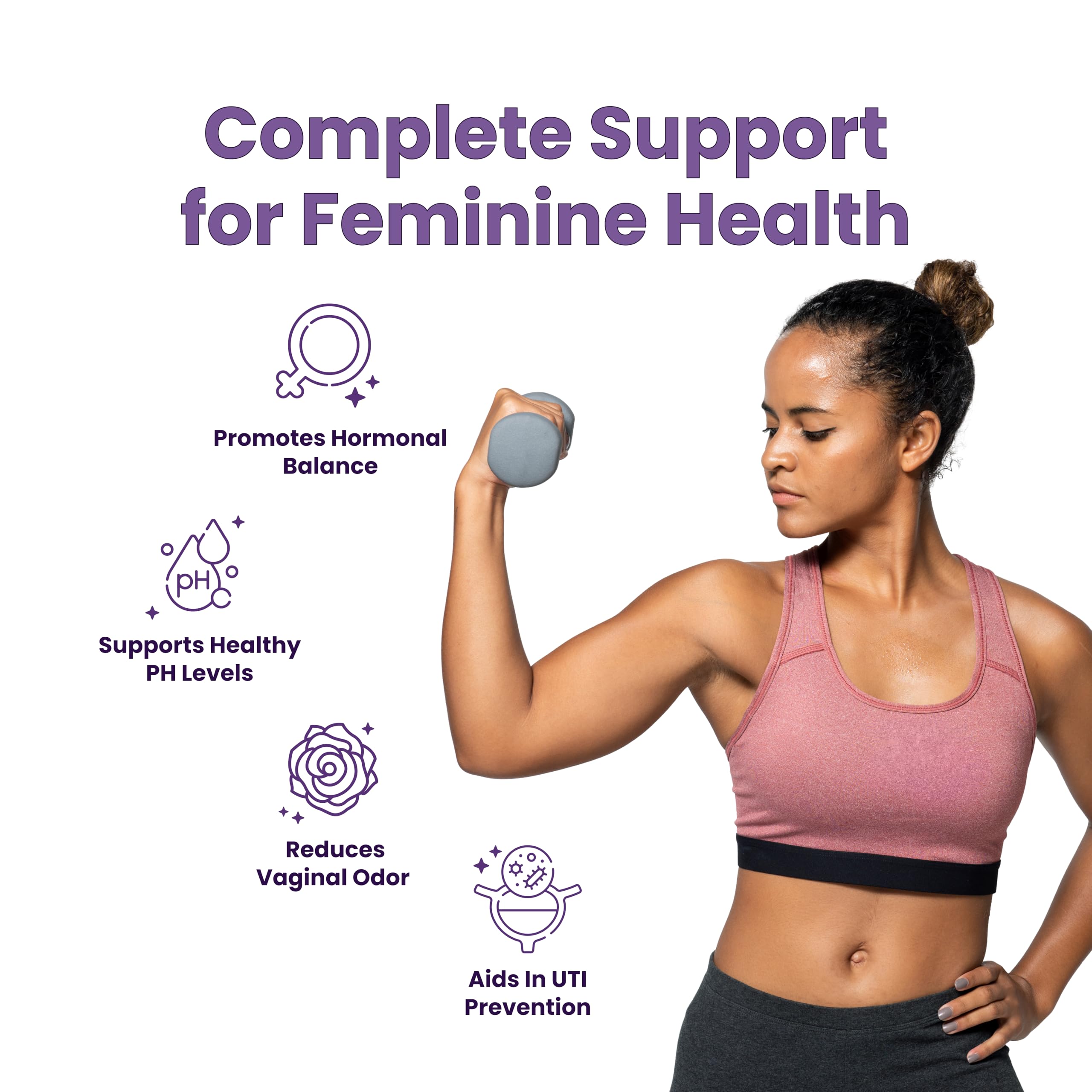 Her Fantasy Box | Premium Probiotics Vaginal Health Supplement for Women - Supports PMS Relief, Hormonal Balance & UTI Prevention | Daily Women's Wellness & Intimate Care Solution