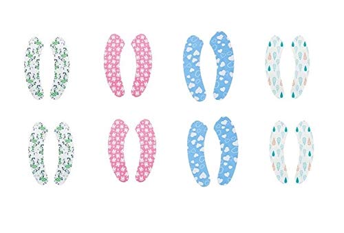 8 Pairs Toilet Seat Warmer Covers - Soft Fuzzy Padded Cushion for Round & Elongated Seats | Washable, Reusable & Disposable | Winter Bathroom Comfort (Blue/White/Pink/Green) | Perfect for Cold Mornings & Chilly Bathrooms