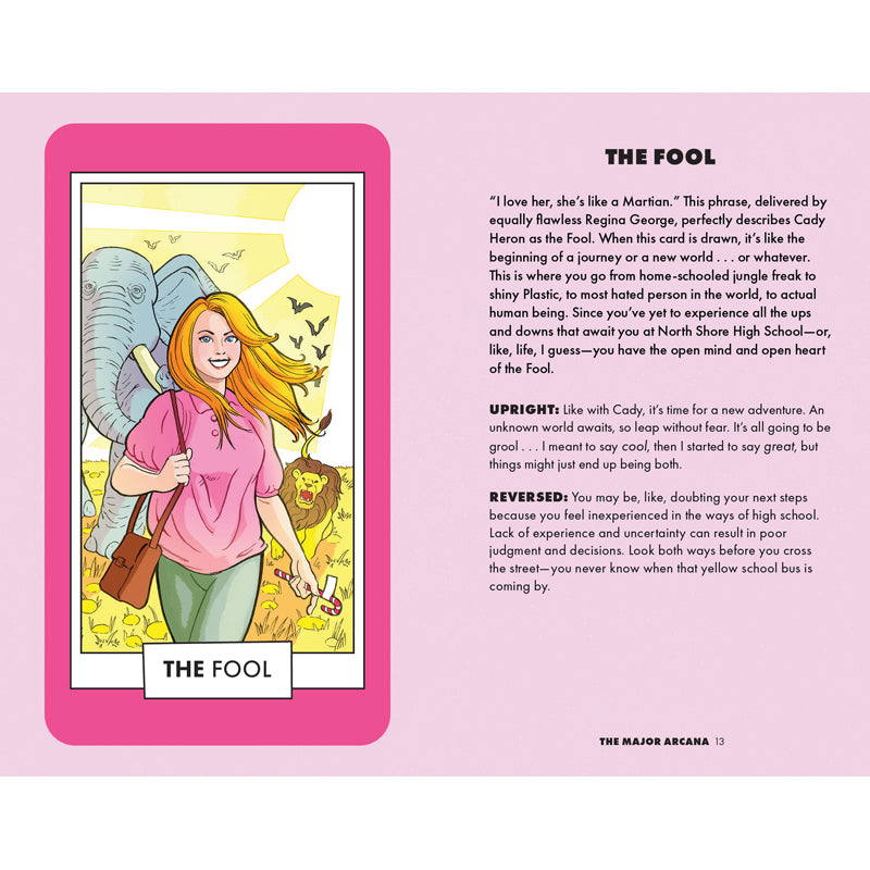 Mean Girls Tarot Deck & Guidebook Set - 78-Card Tarot Deck with Illustrated Guidebook for Beginners, Divination, Self-Discovery & Gift Giving