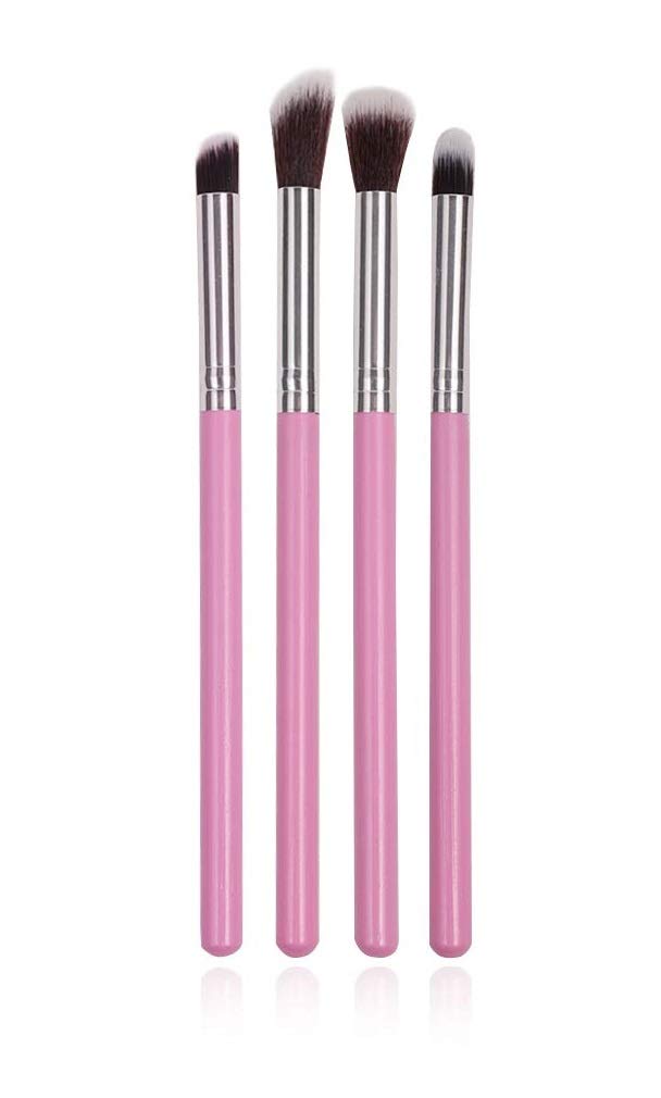 Khelni 6171 Professional 4-Piece Makeup Brush Set - Eyeshadow Blending Pencils & Beauty Tools (Pink) | Perfect for Makeup Artists & Beginners for Daily Eye Makeup Application