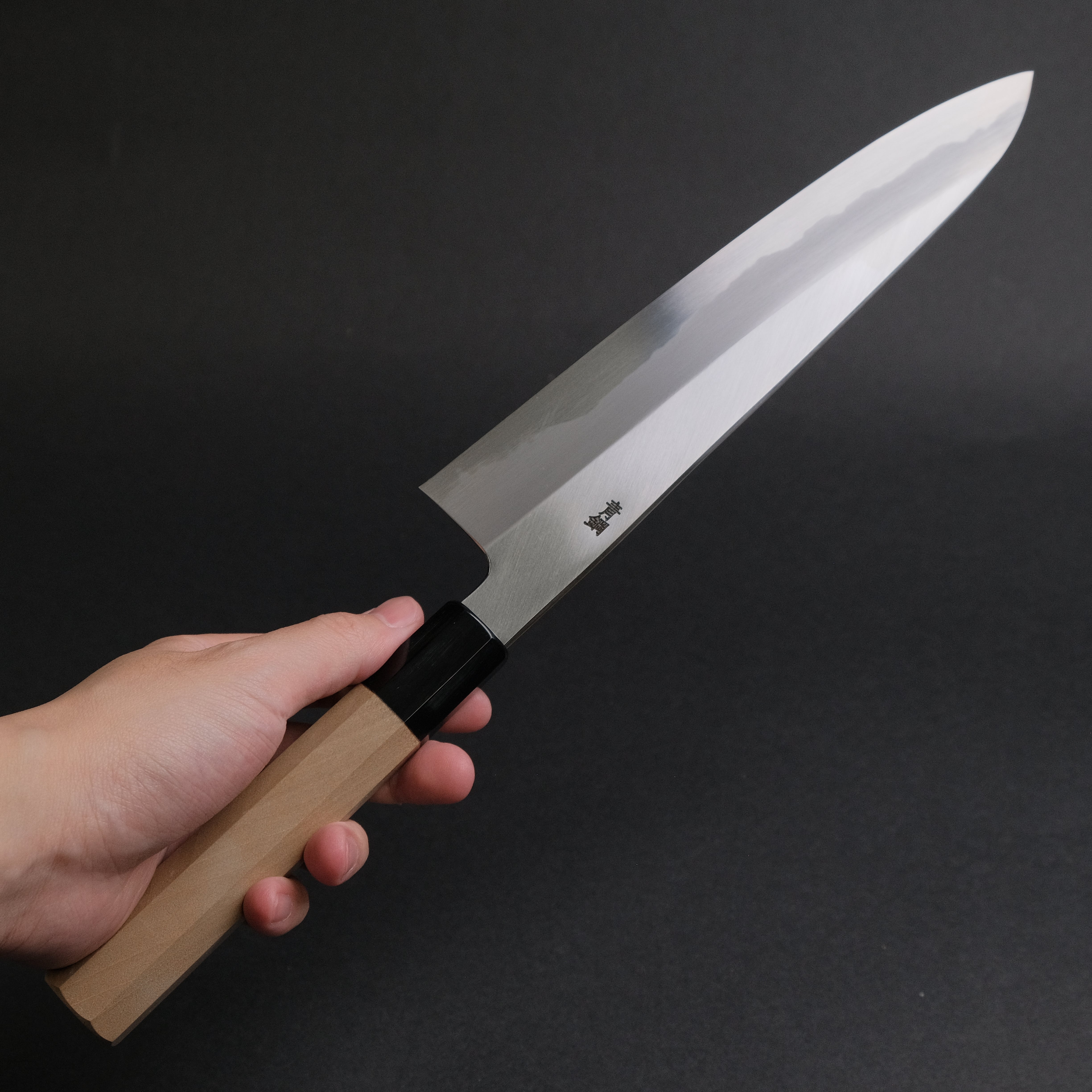 Hitohira Kikuchiyo Ren Blue #2 Gyuto 240mm Japanese Chef Knife with Ho Wood Handle - Perfect for Sushi, Meat Slicing & Professional Kitchen Use