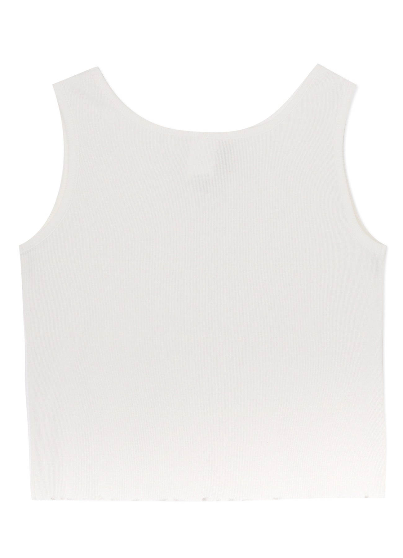 Soft Cotton Rayon Rib Tank Top with Distressed Hem - Women's Casual Layering Tee for Summer Outfits & Beach Wear