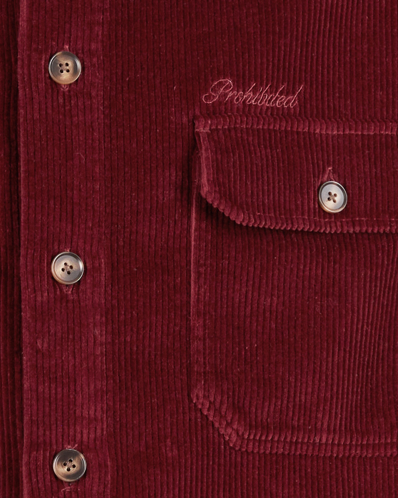 Corduroy Overshirt for Men - Burgundy Wine Red Button Up Shirt Jacket | Casual Fall & Winter Layering, Outdoor Activities, Streetwear Fashion
