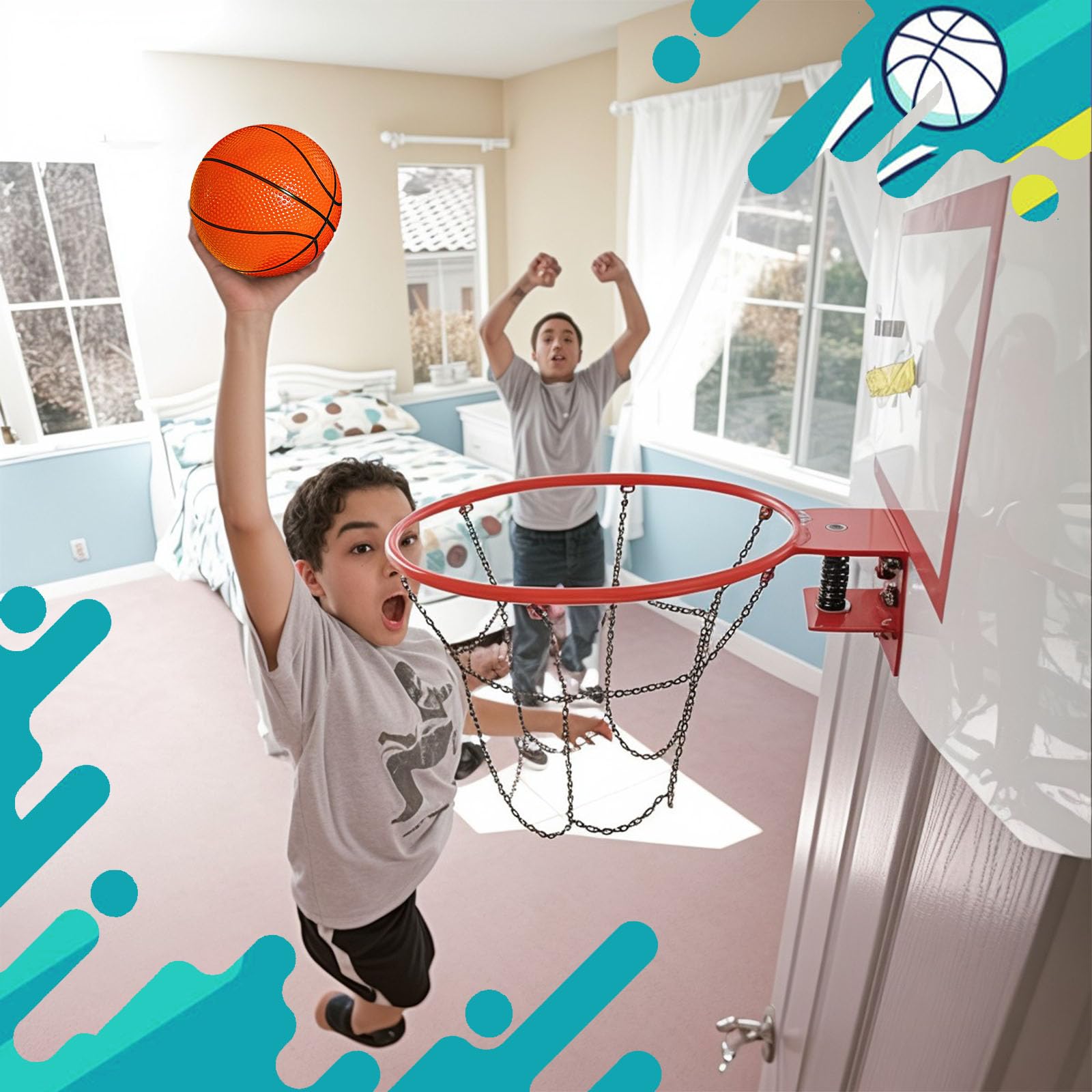 6PCS Mini Basketballs 4.7
