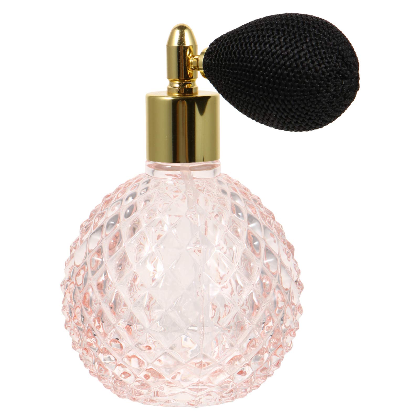 Beaupretty Crystal Perfume Bottle - 100ml Vintage Glass Spray Bottle with Refillable Design - Rose Scented Fragrance for Women, Perfect for Gifts, Home Decor & Luxury Vanity Display