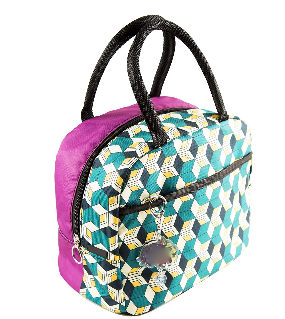 Maxer Insulated Lunch Bag for Women & Kids - Japanese Anime Design, Thermal Cooler Lunch Box for School, Work, Picnics & Outdoor Activities