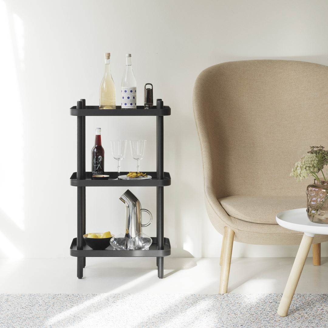 Simon Legald Block Shelf by Normann Copenhagen - Modern Wooden Wall Shelf for Living Room, Bedroom & Office Decor