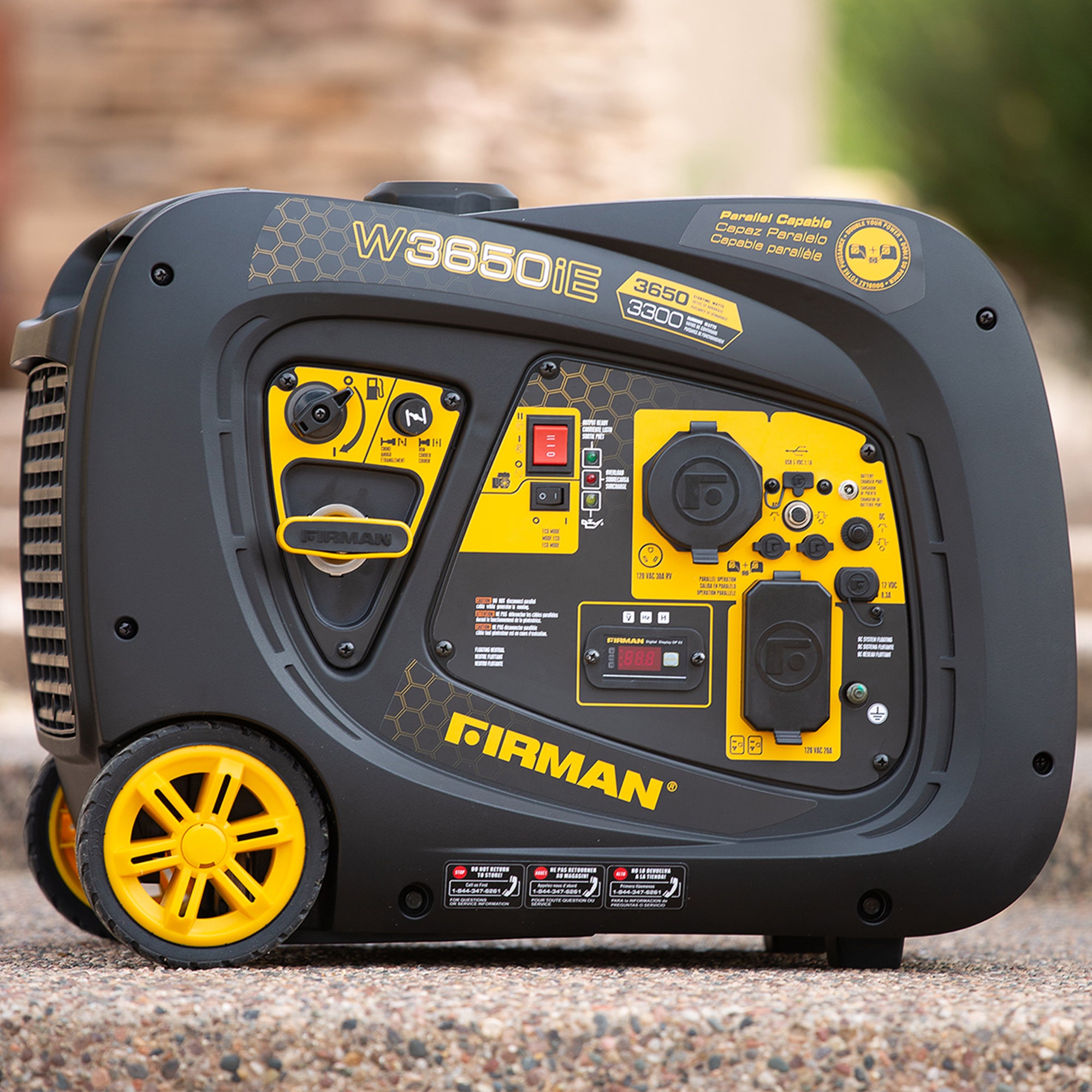 3650W Portable Inverter Generator with Electric Start - Quiet, Reliable Power for Camping, RV Trips & Home Backup