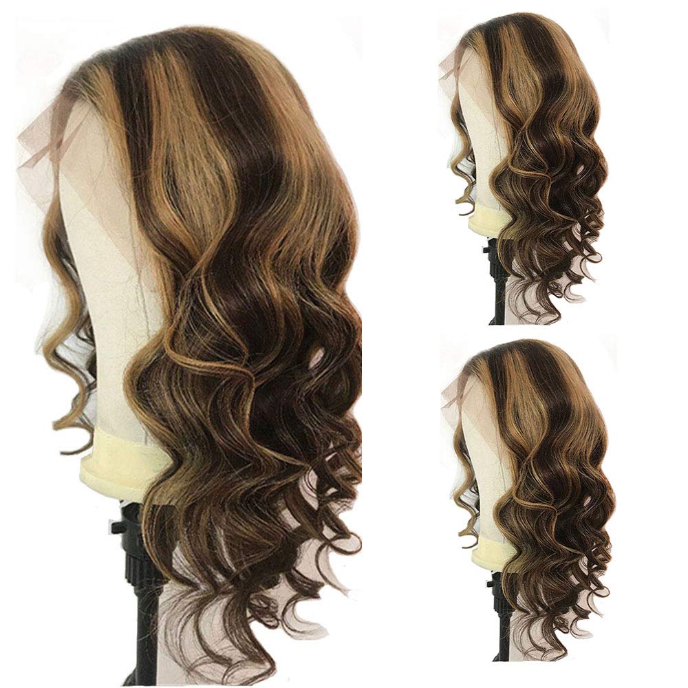 13x6 HD Transparent Lace Front Wig - 150% Density Brazilian Remy Human Hair with Pre-Plucked Hairline & Bleached Knots | 24 Inch Body Wave Natural Black Wig for Daily Wear, Parties & Special Occasions