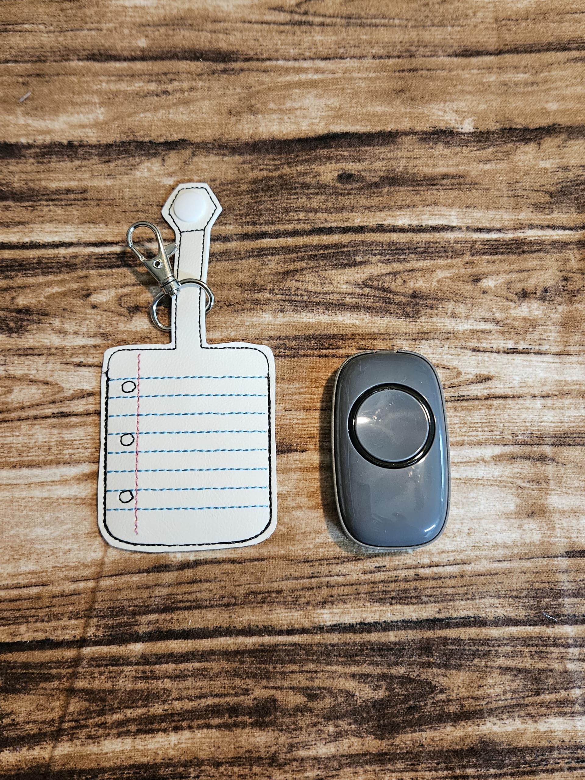 Classroom Doorbell Holder - Notebook Paper Design Bell Case Keychain for Teachers, Students & School Supplies - Perfect for Classrooms, Offices & Home Use
