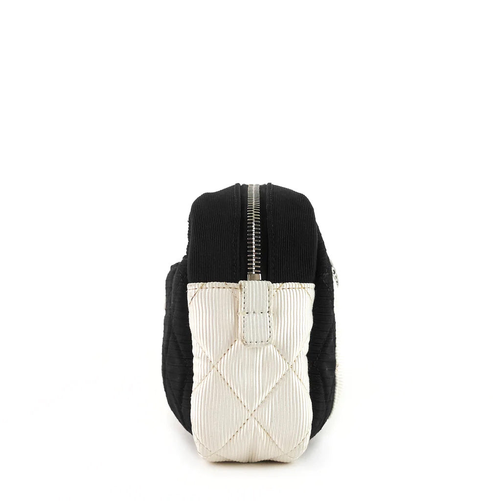Chanel Reissue Small Black & Ivory Nylon Shoulder Bag for Women | Luxury Designer Crossbody Purse | Perfect for Evening Events, Date Nights & Fashion Outings