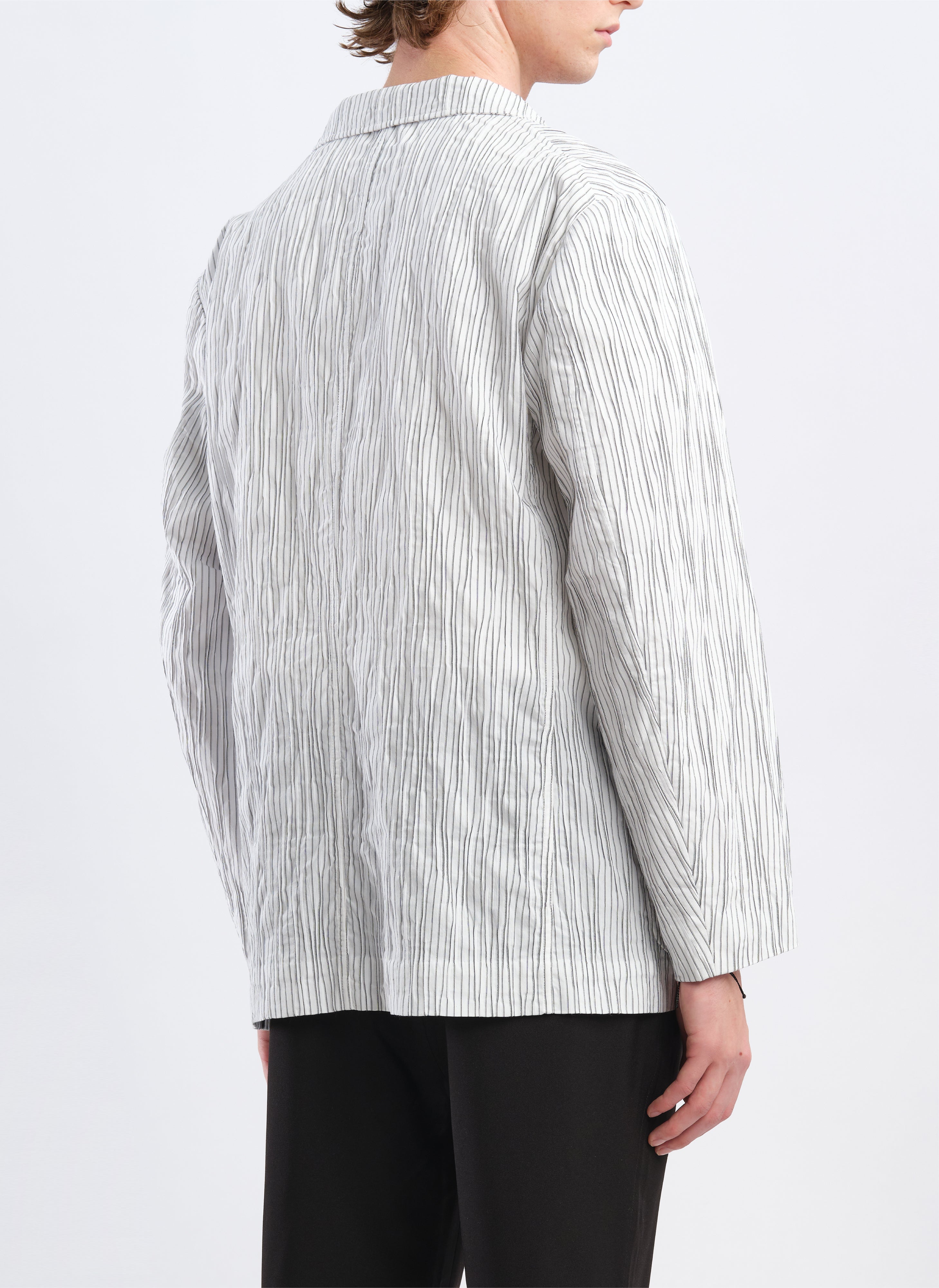 Stylish Distorted Cotton Dobby Double Breasted Blazer for Men - Perfect for Business Meetings, Office Wear & Formal Occasions