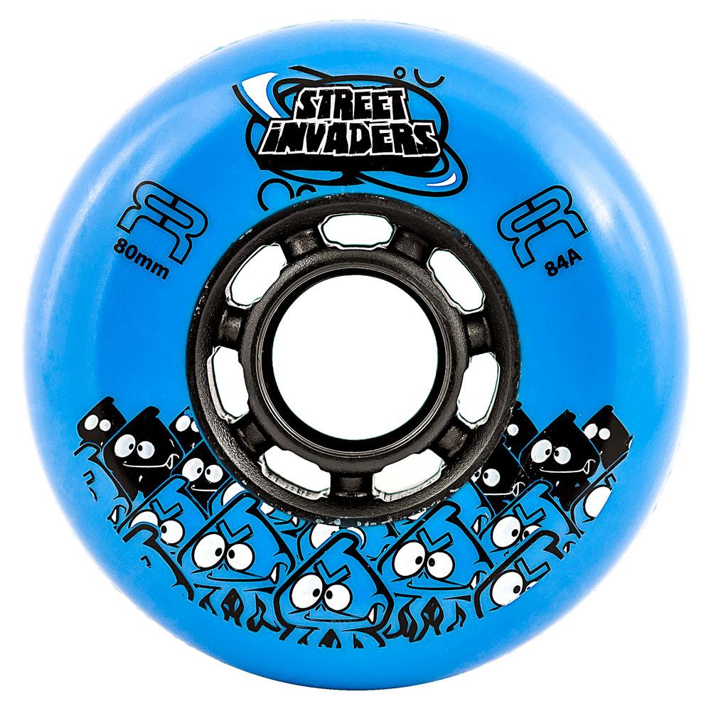 FR Street Invader 80mm Skateboard Wheels - High Performance Wheels for Street Skating, Cruising & Tricks - Perfect for Urban Commuting & Skatepark Sessions