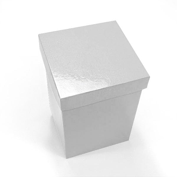 White Preassembled Gift Box Lids 6x6x1.5 Inch - Bulk Pack of 50 for Christmas Presents, Party Favors & Wedding Decorations - Easy Assembly Premium Quality Gift Packaging Accessories