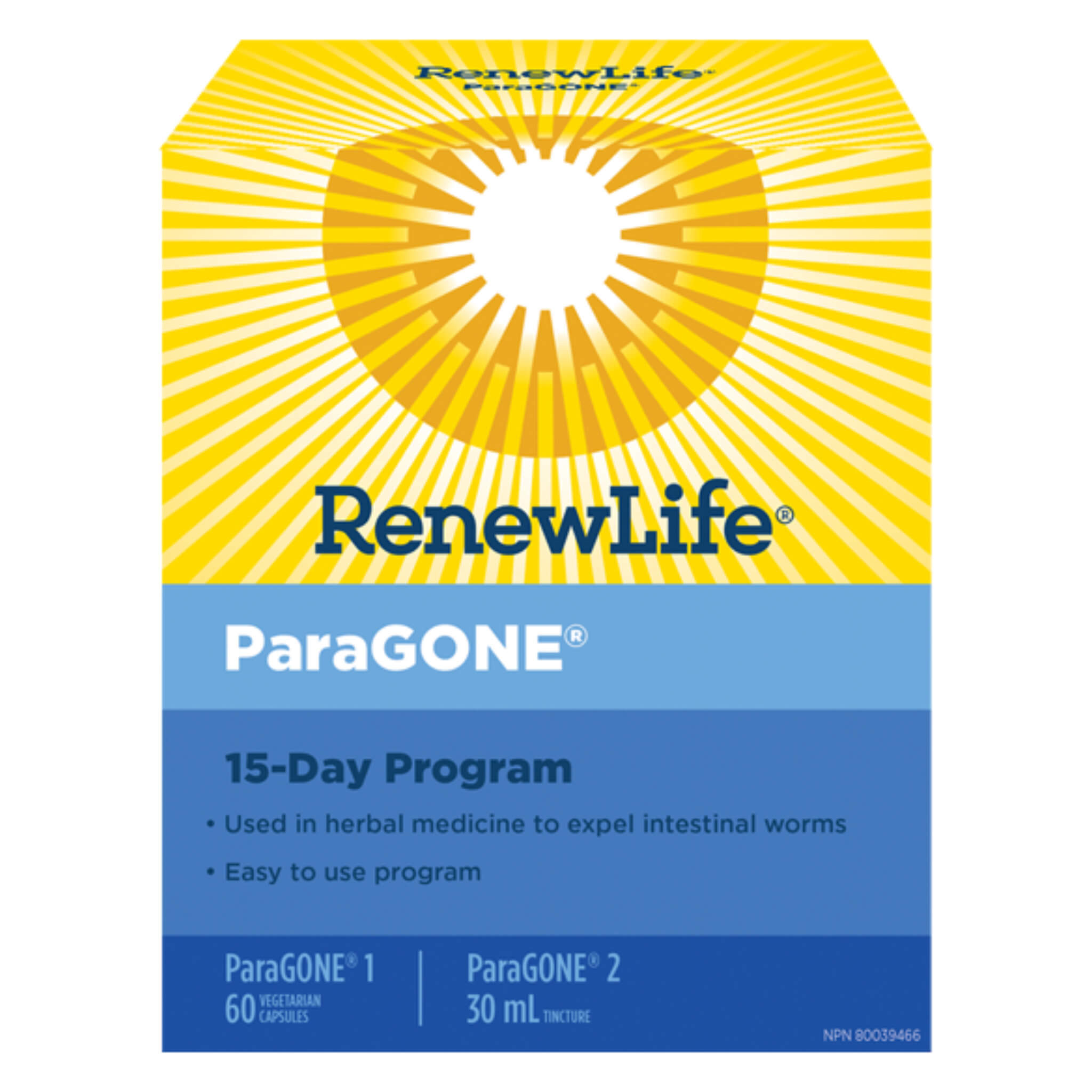 ParaGONE 15-Day Natural Parasite Cleanse & Detox Program - Supports Digestive Health & Immune System (For Adults & Pets)